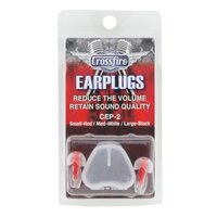 Crossfire Deluxe Earplugs - Small (Red)