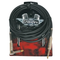 Crossfire Guitar / Instrument Cable With Metal Plugs (20 Ft)