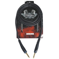 Crossfire Guitar / Instrument Cable With Molded Plugs (10 Ft)