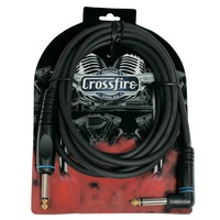 Crossfire Guitar / Instrument Cable With Molded Plugs (10 ft)