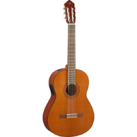 Yamaha CGX122MC Acoustic Electric Classical Guitar w/ Pickup & Solid Cedar Top (Natural Matte Finish)