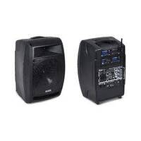 Chiayo STAGE PRO Portable Wireless Mixer PA System 200-watt 8" Speaker & 2x UHF Receiver Modules