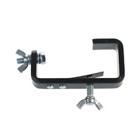 CLAMPG50 Steel Hook Clamp with truss protector and thumb wheel, Suits 35 - 51mm tube, 25mm width, SWL 150Kg