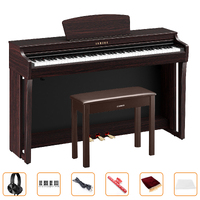 Yamaha Clavinova CLP725 Digital Piano (Rosewood) w/ Bench and Bonus Accessories