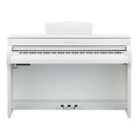 YAMAHA CLAVINOVA CLP735 DIGITAL PIANO WITH BENCH – WHITE
