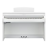 YAMAHA CLAVINOVA CLP745 DIGITAL PIANO WITH BENCH - WHITE