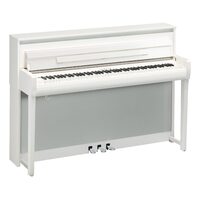 Yamaha Clavinova CLP785PWH Digital Piano With Bench (Polished White)