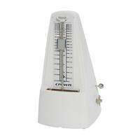 Crown 'Pyramid-Style' Wind-Up Metronome (White)