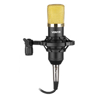 173.404 - Vonyx CM400 Studio Condenser Microphone - Black Gold