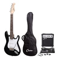 Casino St-Style 3/4 Short Scale Electric Guitar And 10 Watt Amplifier Pack (Black)
