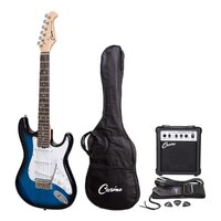 Casino ST-Style Short Scale Electric Guitar and 10 Watt Amplifier Pack (Blueburst)