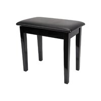CROWN DELUXE  PIANO BENCH STORAGE COMPARTMENT BLACK