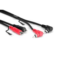 Stereo Interconnect, Dual RCA to Same with Ground Wire, 2 m