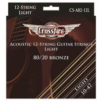Crossfire Premium '12-String' Acoustic Guitar Strings - Light