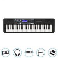 Casio Ct-S500 Casiotone 61-Key Portable Keyboard Bundle W/ H-Stand, Headphones & Accessories