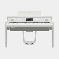 Yamaha CVP809PWH Clavinova Digital Piano with Bench - Polished White