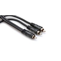 Y Cable, RCA to Dual RCA, 3 ft