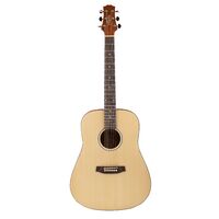 Ashton D20SW NTM Solid Top Acoustic Guitar Wide Neck