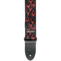 DUNLOP RED FLAMBE FLAME STRAP