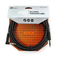 Jim Dunlop MXR 20 FT Pro Series Straight to Right Angle Instrument Cable ( DCIX20R)