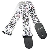 DIMARZIO STEVE VAI STRAP ART WHITE