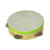 Drumfire 6" Headed Wooden Tambourine