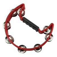 Drumfire Half Moon Tambourine (Red)