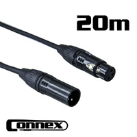 DMX3P-20 3 Pin 110ohm Black DMX Lighting Cable 20m