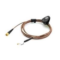 Microphone cable for earhook slide, brown with MicroDot