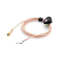 Microphone cable for earhook slide, beige with MicroDot