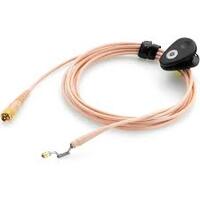 Microphone cable for earhook slide, beige with 3-pin Lemo