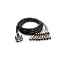 Balanced Snake, DB25 to XLR3M, 7 m