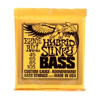 Ernie Ball 2833 Hybrid Slinky Nickel Roundwound Electric Bass Strings, 45-105 Gauge