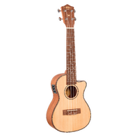 1880 UKULELE CO. 200 Series Concert electric acoustic cutaway ukulele.
