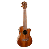 1880 UKULELE CO. 300 Series Concert electric acoustic cutaway ukulele.