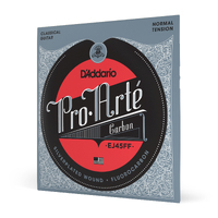 D'Addario EJ45FF Pro-Arté Carbon Classical Guitar Strings, Dynacore Basses, Normal Tension