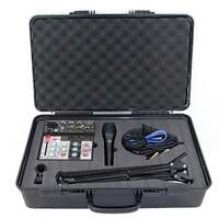 E-lektron 4-Channel Audio Interface Kit - Mixing Console for Recording & Streaming with Microphone, Boom Arm & Case