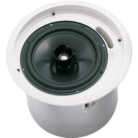 EV Loudspeaker Ceiling Mount 2-Way 8" LF; 110 deg cover; 70/100V; White (1x pair)