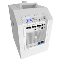 EV and Dynacord Powered Subwoofer White w/ 8ch Mixer, QuickSmart DSP & Bluetooth; 1000W Class-D Amp