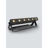 Chauvet EZLink Strip Q6 BT 6 x 3 Watt BT Air Compatible Battery Operated Strip Light with RGBA (4-in-1) LEDs