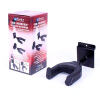 Fretz Short Slat Wall Mounted Guitar Hanger (Black)