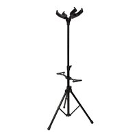 Fretz FGS-33T2 Heavy Duty Self-Locking Double Guitar Stand (Black)