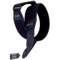 Fretz Neoprene Stretch Adjustable Guitar Strap (Black)