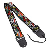 Fretz Woven Jacquard Fabric Guitar Strap (Tattoo)