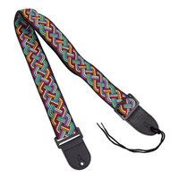 Fretz Woven Jacquard Polyster Guitar Strap (Neon)