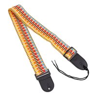 Fretz Woven Jacquard Fabric Guitar Strap (Rainbow)