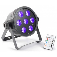 FLATPAR-7x18
7 x 18W RGBAW-UV LED Par Can with IR Remote Control