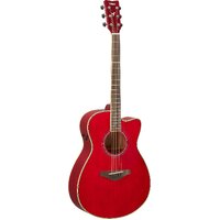 Yamaha FSC-TA TransAcoustic Concert Body Guitar w/ Cutaway (Ruby Red)