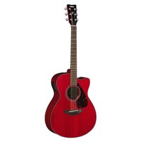 Yamaha FSX800C Acoustic Dreadnought Guitar w/Solid Spruce Top (Ruby Red)