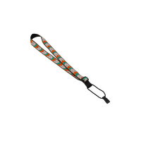 Fretz 1" Jacquard Neck Ukulele Strap w/ Hook Green & Orange